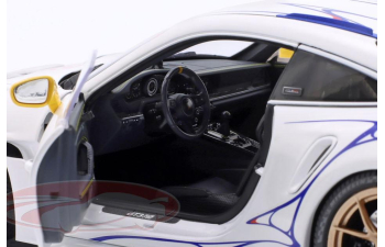 PORSCHE 911 (992) GT3 RS №911 (2023), white / yellow / decor