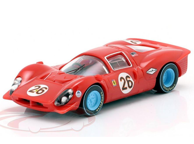 FERRARI 412P №26 3rd 24h Daytona Pedro Rodriguez, Jean Guichet (1967), red