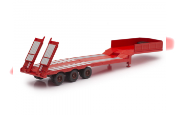 BERLIET TR 280 седельный тягач с полуприцепом (Трал), красный