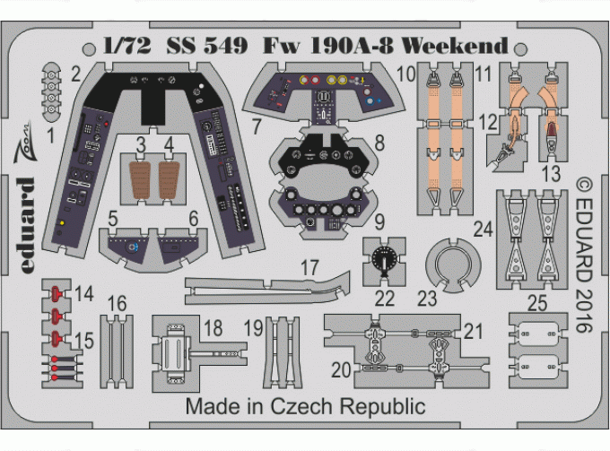 Фототравление для Fw 190A-8 Weekend