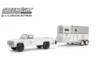 CHEVROLET C20 "LAPD Search & Rescue Mounted Platoon" c прицепом для перевозки лошадей (1987), white