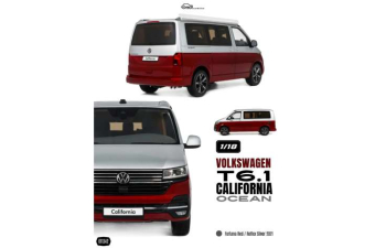 VOLKSWAGEN T6.1 California Ocean Fortana (2021), red/reflex silver