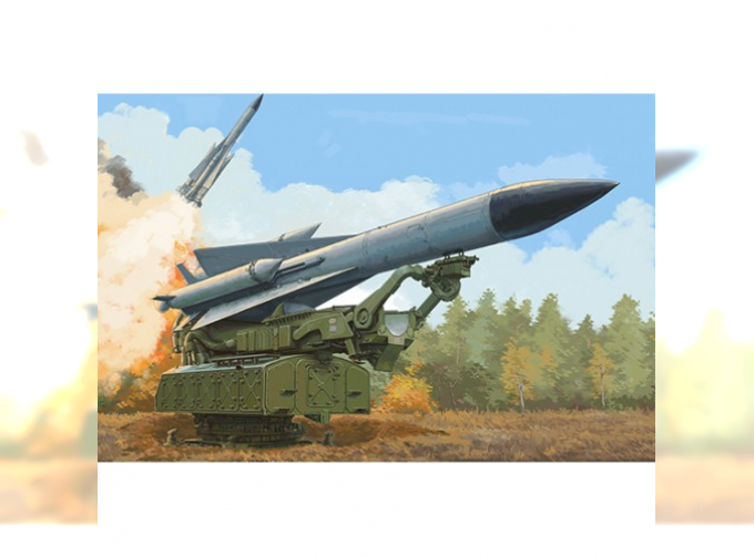 Сборная модель ЗРК Russian 5V28 of 5P72 Launcher SAM-5 Gammon