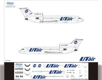 Декаль на самолет Яквлев Як-42Д (ЮутАйр)