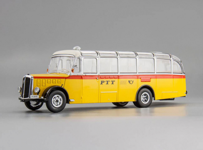 SAURER L4C "PTT" (Почта Швейцарии) 1959 Yellow/White