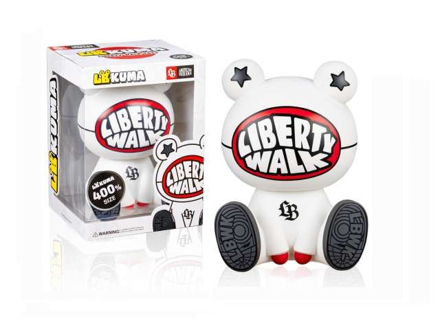 28cm Liberty Walk Kuma 400% Style 02, white/red
