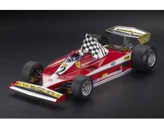 FERRARI F1 312t3 №12 Winner Canadian Montreal Gp (with Pilot Figure) (1978) Gilles Villeneuve, Red White