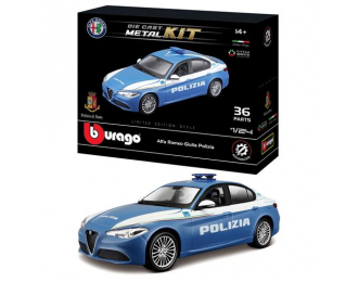 Сборная модель ALFA ROMEO Giulia Polizia (2016), Light Blue White