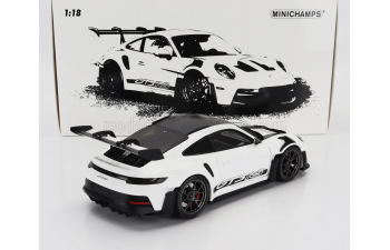 PORSCHE 911 992 Gt3 Rs Coupe Weissach Package (2022) - Black Rims, White Black