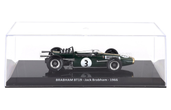 BRABHAM F1 Bt19 №3 World Champion Season (1966) Jack Brabham - Con Vetrina - With Showcase, Green Gold