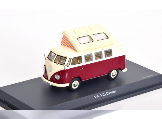 VOLKSWAGEN T1b Minibus Camping (1962), red cream