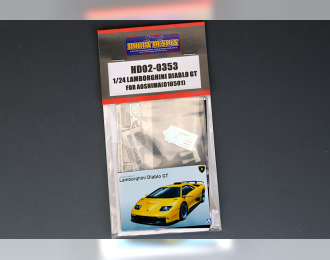 Набор для доработки Lamborghini Diablo GT для моделей Aoshima 010501（PE+Resin+Metal Logo）