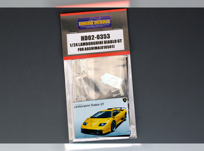 Набор для доработки Lamborghini Diablo GT для моделей Aoshima 010501（PE+Resin+Metal Logo）