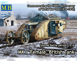 Сборная модель Master Box 72002 MK I Female British Tank, Somme Battle period, 1916