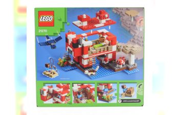 Сборная модель Lego Minecraft - The Mooshroom House - 500 штук