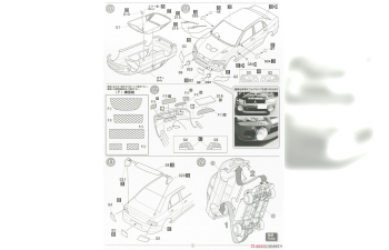 Сборная модель ADVAN PIAA MITSUBISHI Lancer Evolution VII