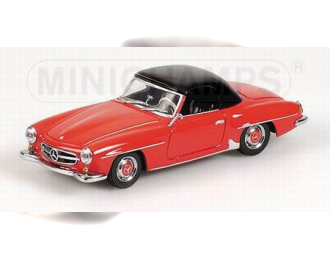 MERCEDES-BENZ 190 SL HARDTOP 1955 RED/BLACK