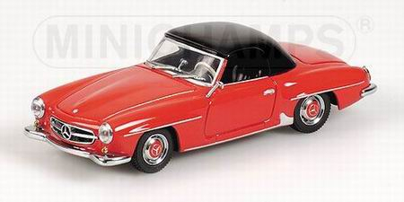 MERCEDES-BENZ 190 SL HARDTOP 1955 RED/BLACK
