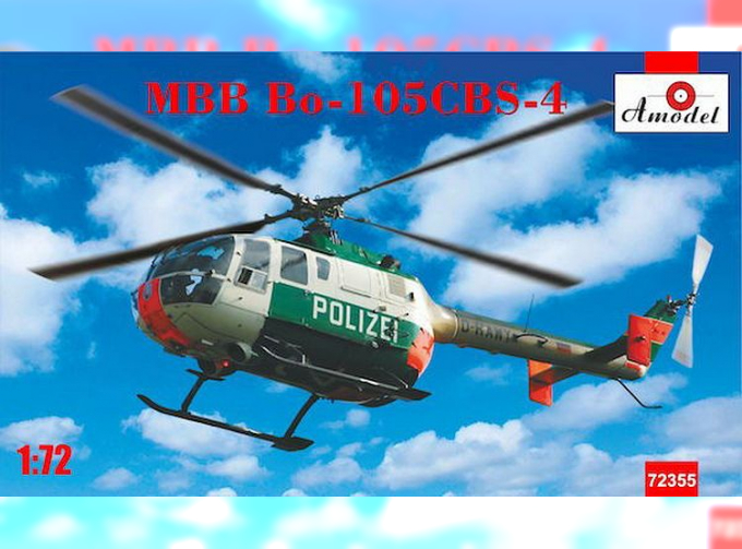 Сборная модель Немецкий полицейский вертолет MBB Bo-105CBS-4