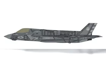 Сборная модель самолет F-35 Lightning II (тип B) «Взлетно-посадочные испытания ВМС США VX-23 Kaga» (Limited Edition)