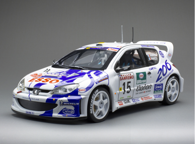 PEUGEOT 206 WRC Team Peugeot ESSO №15 2nd Rally Sanremo G.Panizzi/H.Panizzi (1999)