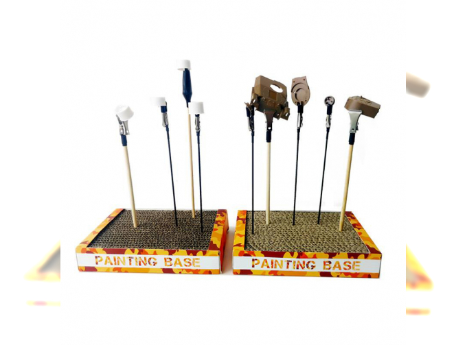 Две основы для раскрашивания модели (17*12,5*3,2 см), оранжевый камуфляж