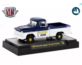 CHEVROLET "Apache" De Luxe Fleetside Planters (1959), blue / white