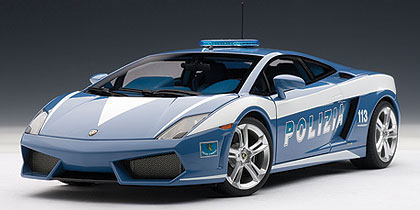 LAMBORGHINI Gallardo LP560-4 POLICE CAR, blue