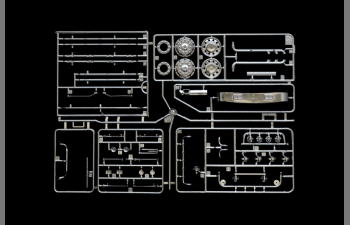 Сборная модель SCANIA R730 Tractor Truck V8 Streamline Silver Griffin 2-assi 2011