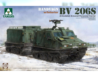 Сборная модель Шведский гусеничный сочлененный вездеход Bandvagn Bv 206S с интерьером