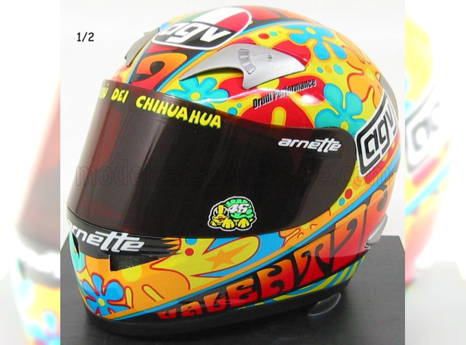 AGV Casco Helmet Gp Valencia 2003 World Champion Moto Gp (2003) Valentino Rossi, Various