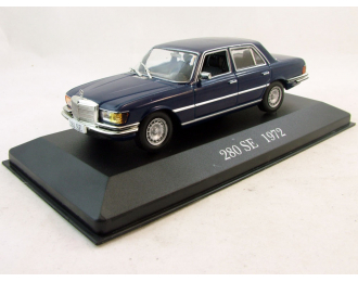 MERCEDES-BENZ 280 SE (1972), Mercedes-Benz Offizielle Modell-Sammlung 18, blue