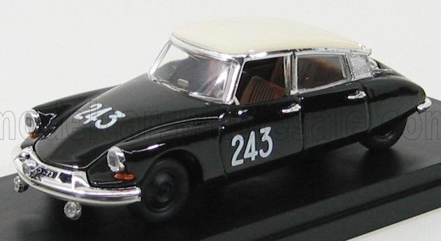 CITROEN Ds19 №243 Mille Miglia (1957) Caraia - Delanglard, Black White