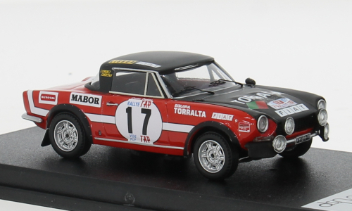 FIAT124 Spider №17 Tap Rally Figueredo/Barata (1973), red/black