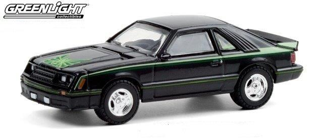 FORD Mustang Cobra 1980 Black/Green Cobra Hood Graphics