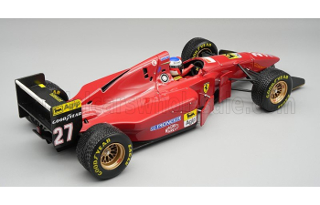 FERRARI F1 412 T1 B №27 Japan GP With Rain Tires (with pilot figure) Jean Alesi (1994), red