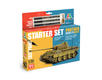 Сборная модель TANK Panther Sd.kfz.171 Ausf.a Military With 3 Acrylic Brush Markers 1945