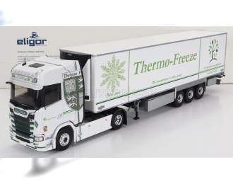 SCANIA S500 Truck Semi-frigo Thermo-freeze Transport (2020), white green