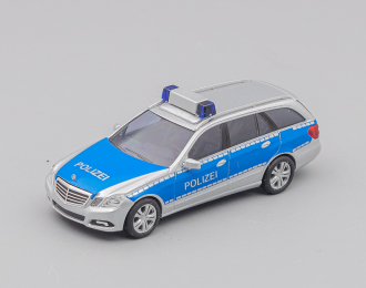 MERCEDES-BENZ E-Class T-Model (S212) "Polizei", silvermetallic / blue