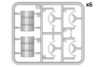 Сборная модель German Soldiers Military With Fuel Drums 1945