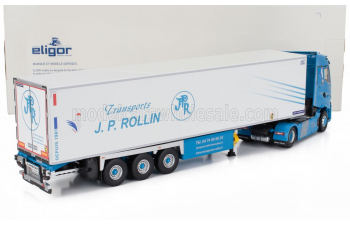 RENAULT T-high Semi Frigo Truck Cassonato Lamberet Rollin Jp (2023), Blue White