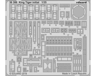 Фототравление для модели King Tiger initial