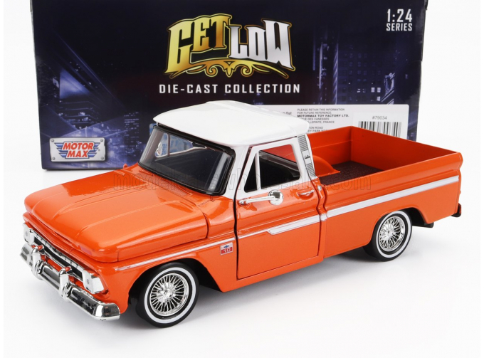 CHEVROLET Chevy C-10 Fleetside Pick-up Custom (1966), Orange Met White