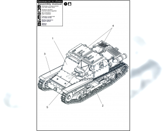 Сборная модель Итальянская танкетка С.V.35 (1-я серия)
