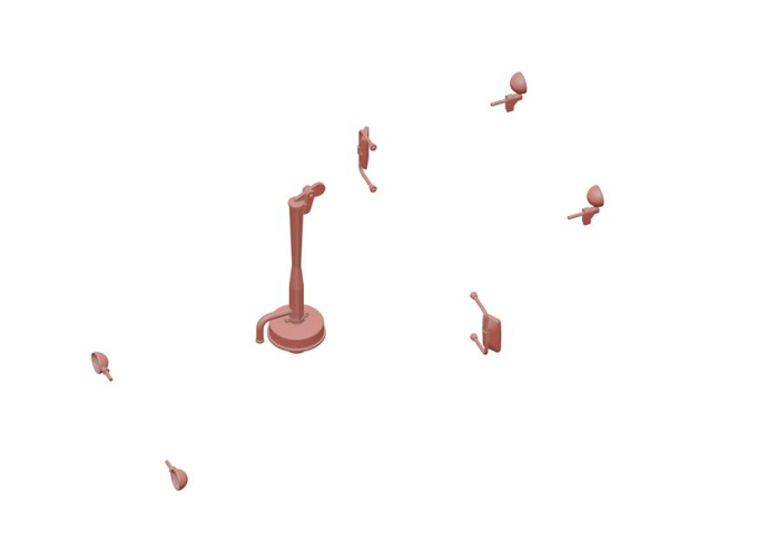 Комплект на трактор Т-150 гусеничный (передние фары,труба, зеркала, фары на крышу). Плата на три трактора