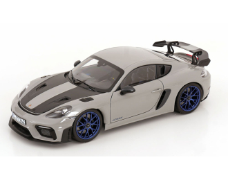 PORSCHE Cayman GT4 RS Weissach Package (2023), grey carbon-black