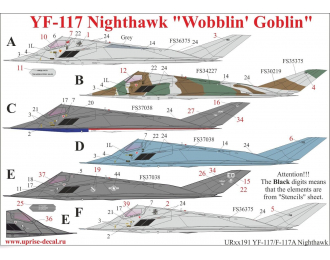 Декаль для YF-117 Nighthawk "Wobblin' Goblin"