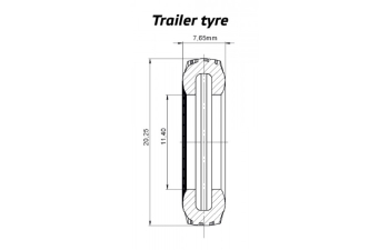 Комплект покрышек Прицеп низкий профиль 6x Low Profile