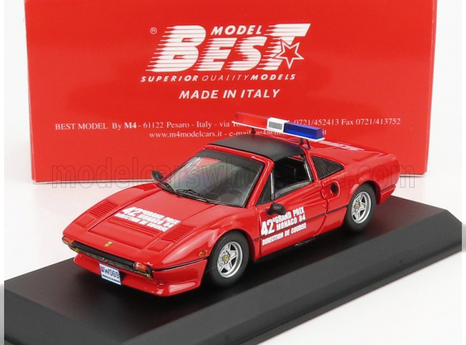 FERRARI 308 Gts Official Safety Car F1 Monaco Gp (1984), red