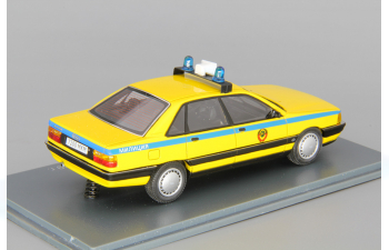 AUDI 100 C3 ГАИ Милиция СССР (1989), yellow